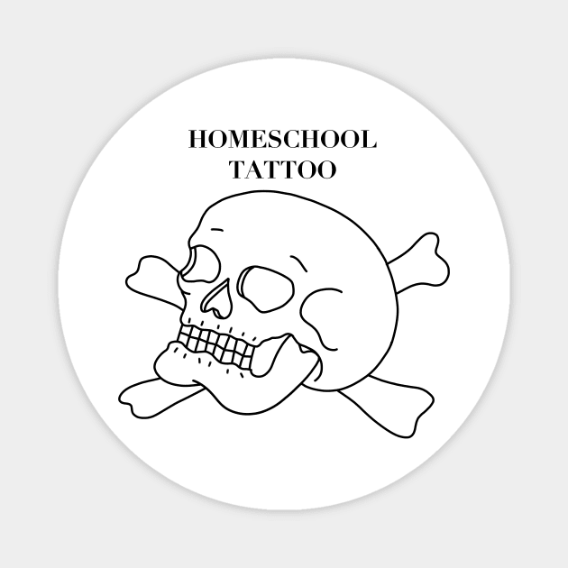 HomeSchoolTattoo Skull & Crossbones Magnet by HomeSchoolTattoo